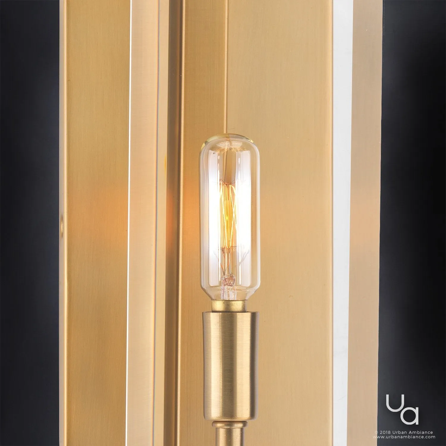 UHP2138 Contemporary Bath / Wall Light, 19.75"H x 4.5"W, Brushed Bronze Finish, Sevilla Collection