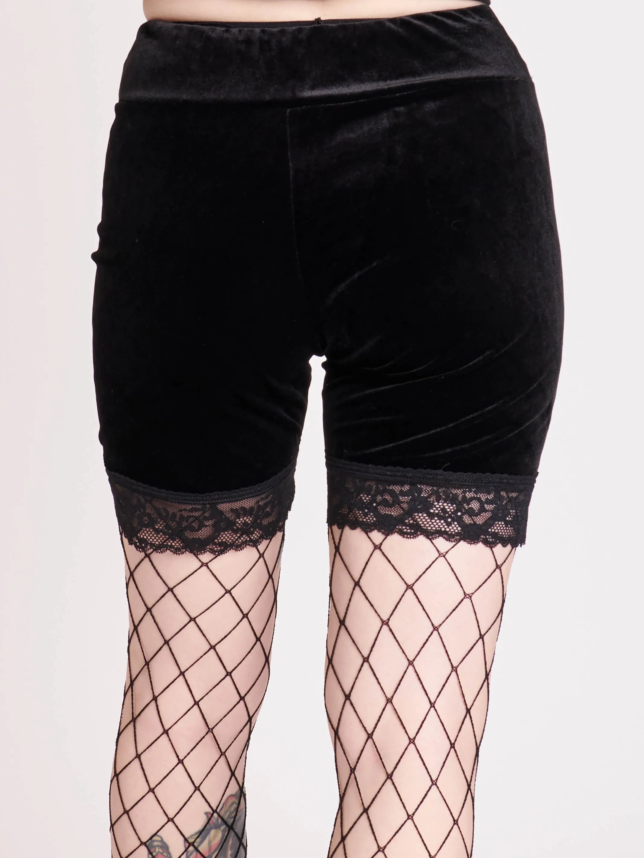 Velvet and Lace Bike Shorts