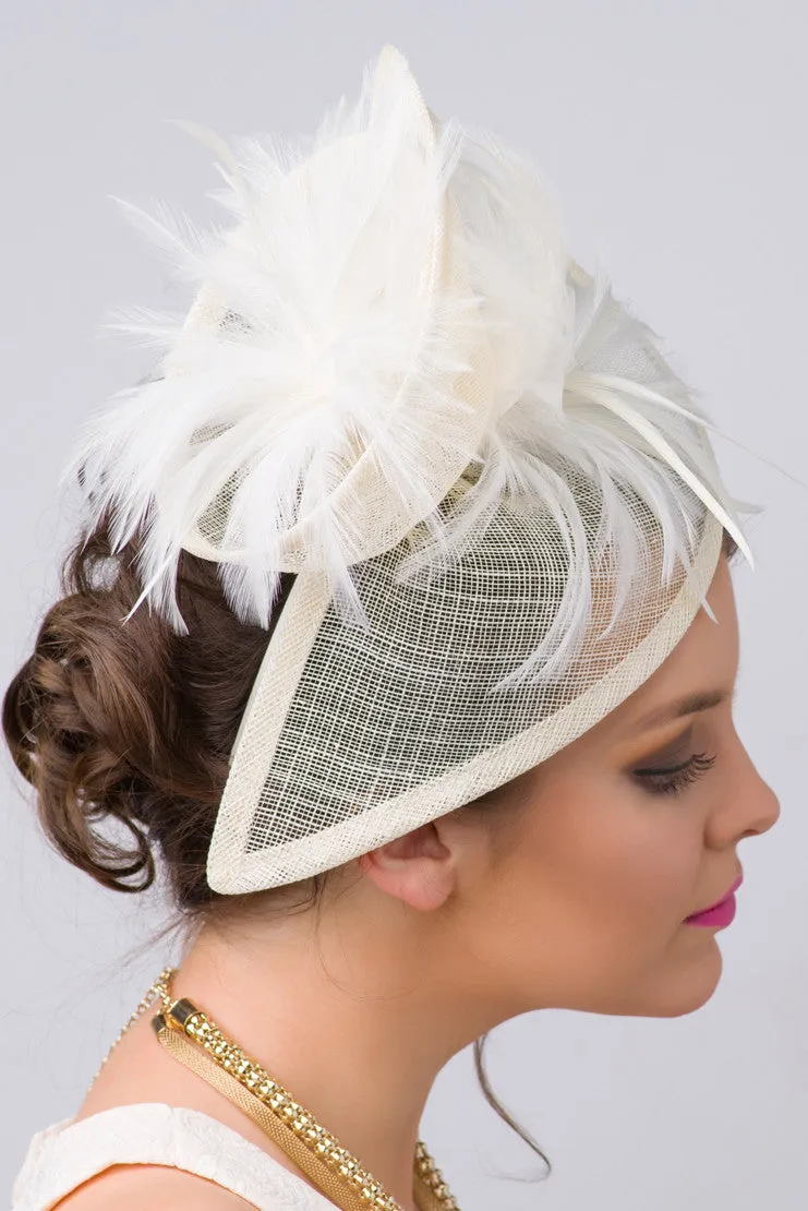 Victoria Fascinator - Ivory