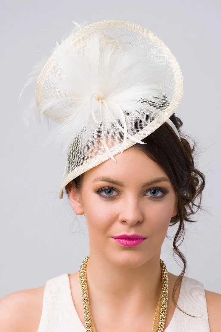 Victoria Fascinator - Ivory